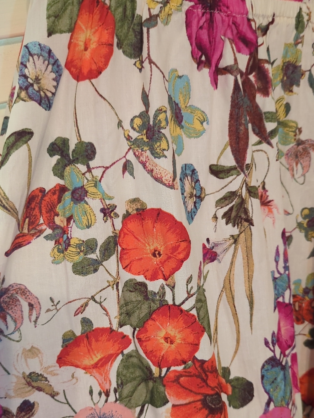 NWT Colorful Floral Cotton Maxi Dress - Picture 4 of 5